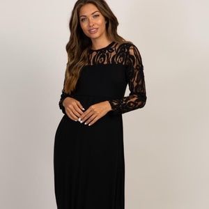 Pinkblush Maternity Black Dress